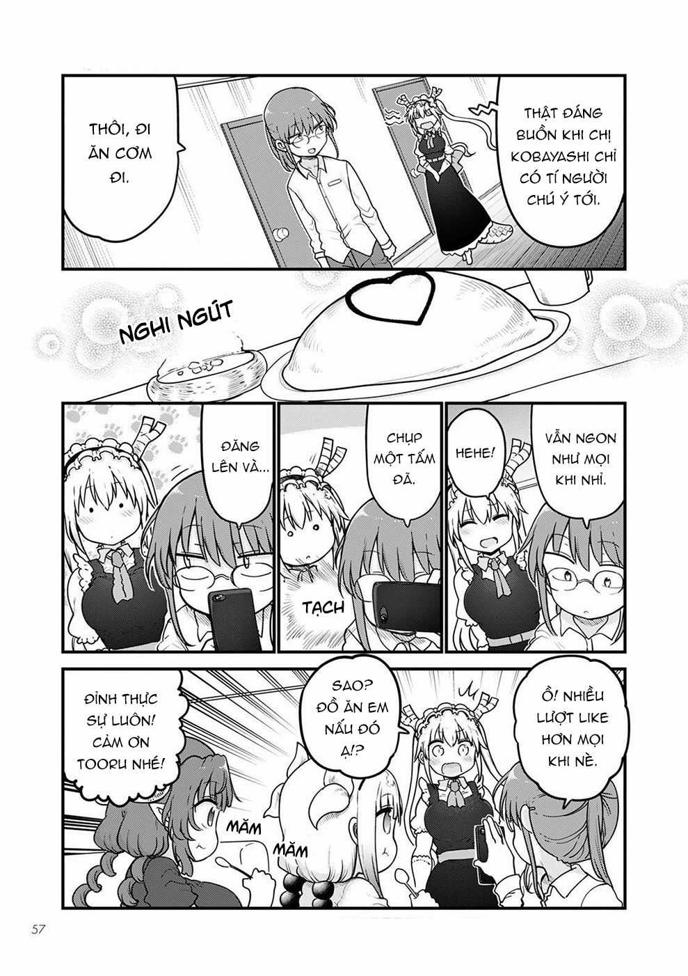 Cuộc Sống Trả Ơn Của Nàng Rồng Tohru! Chapter 121: "Tooru và những tấm ảnh" trang 3