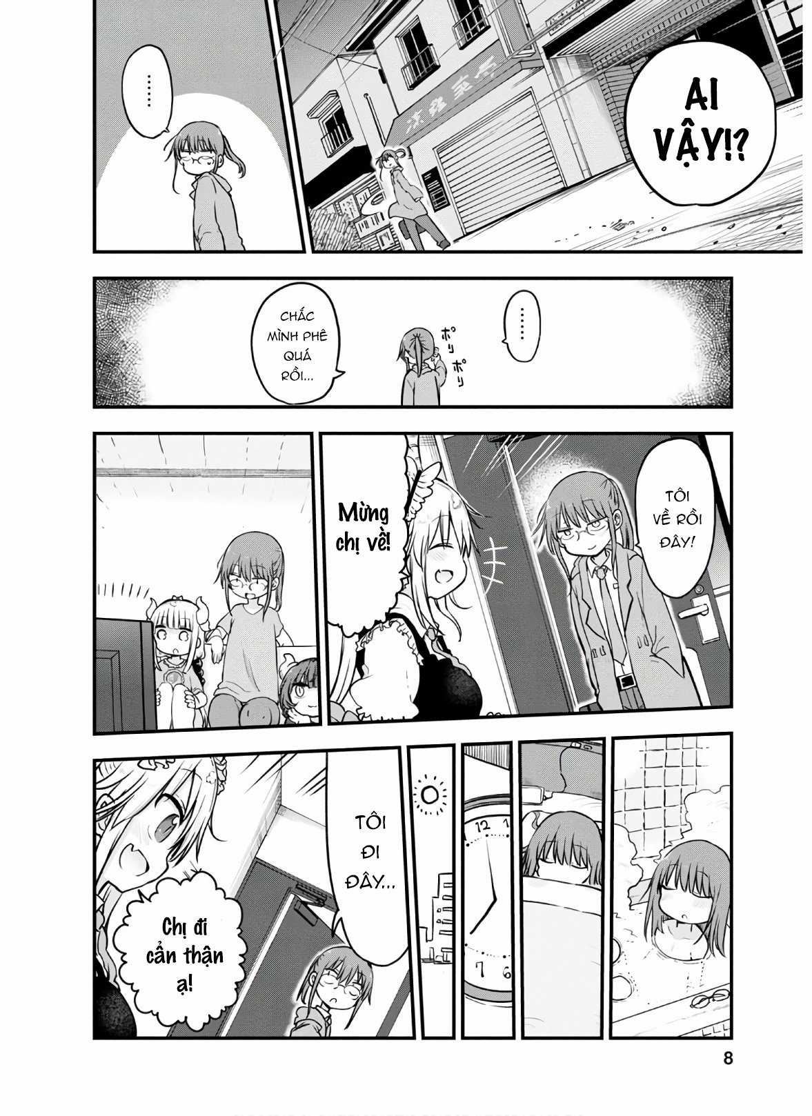 Cuộc Sống Trả Ơn Của Nàng Rồng Tohru! Chapter 88: "Kobayashi và giọng nói" trang 4