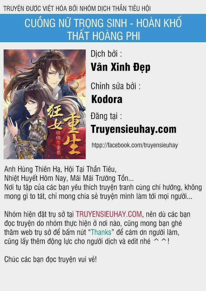 Cuồng Nữ Trọng Sinh - Hoàn Khố Thất Hoàng Phi Chapter 111 trang 0