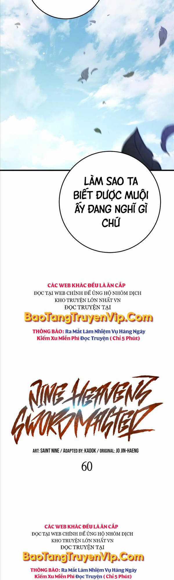 Cửu Thiên Kiếm Pháp Sword-fighting accessories Chapter 60 trang 10
