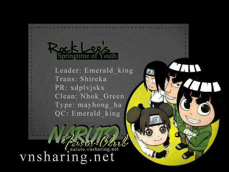 Cửu Vĩ Hồ Ly Ngoại Truyện Rock Lee Chapter 26 trang 0