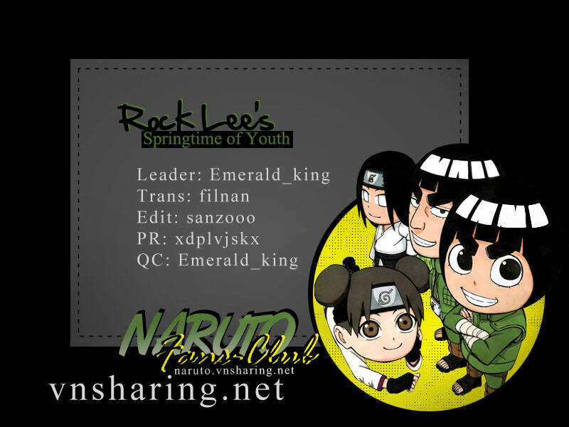 Cửu Vĩ Hồ Ly Ngoại Truyện Rock Lee Chapter 6 trang 18