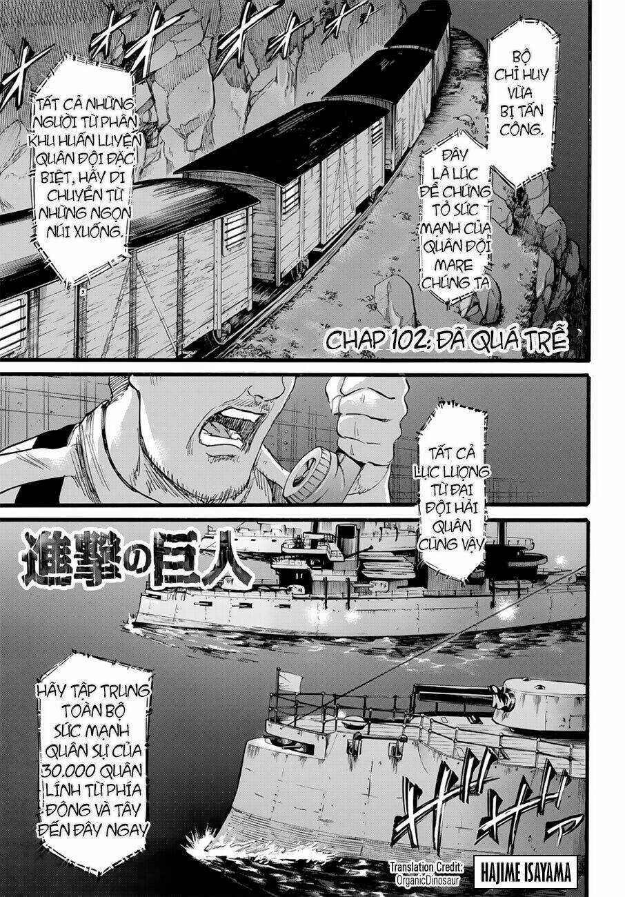 Đại Chiến Người Khổng Lồ Chapter 102 trang 1