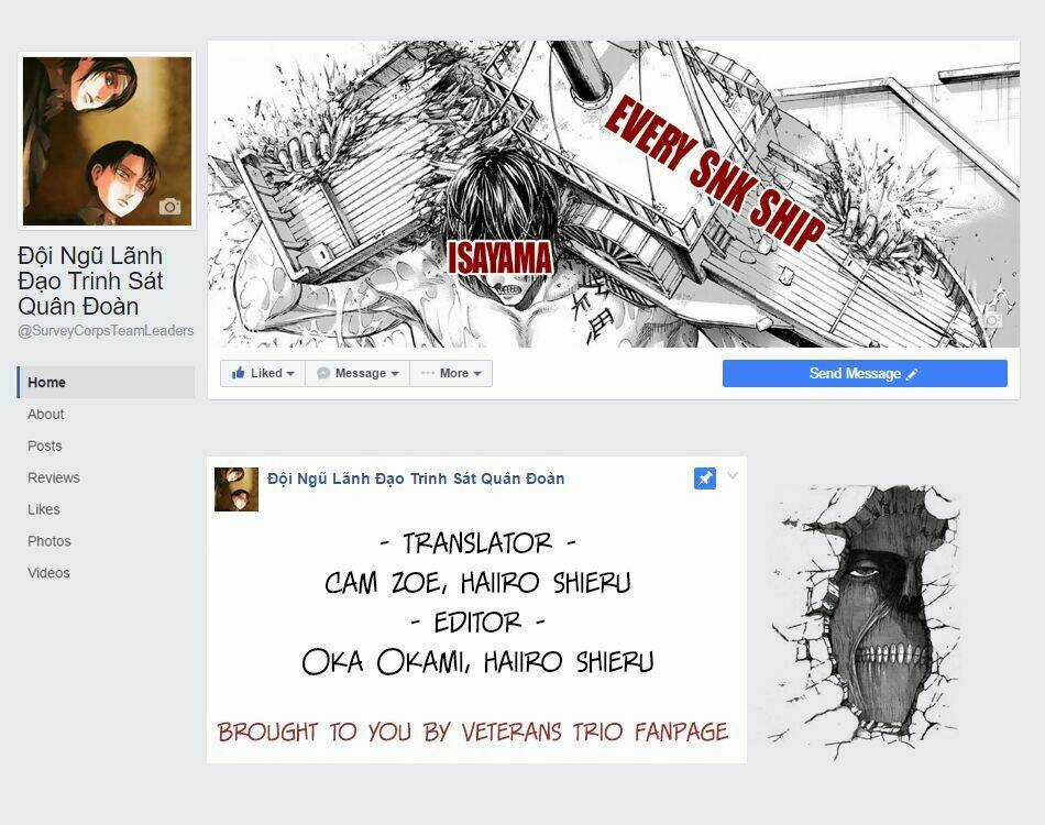 Đại Chiến Người Khổng Lồ Chapter 87 trang 0