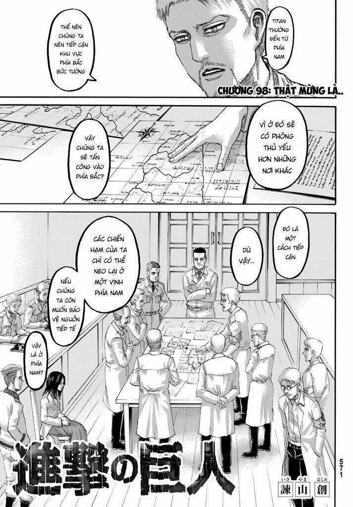 Đại Chiến Người Khổng Lồ Chapter 98 trang 1