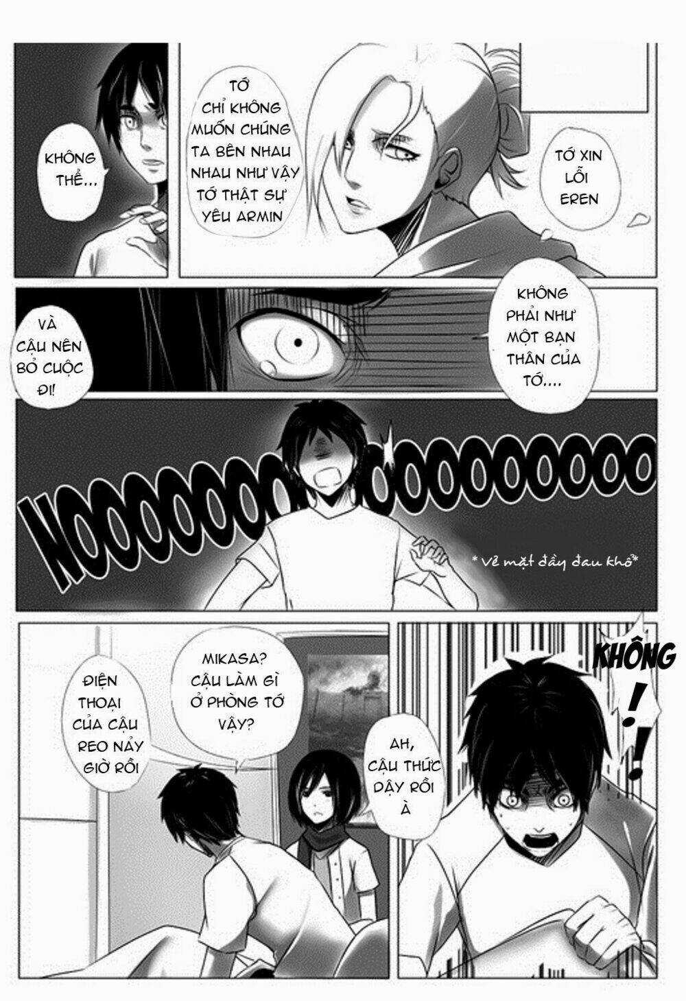 Đại Chiến Titan - Doujinshi Về Cuộc Tình Tay 4 Chapter 2 trang 2