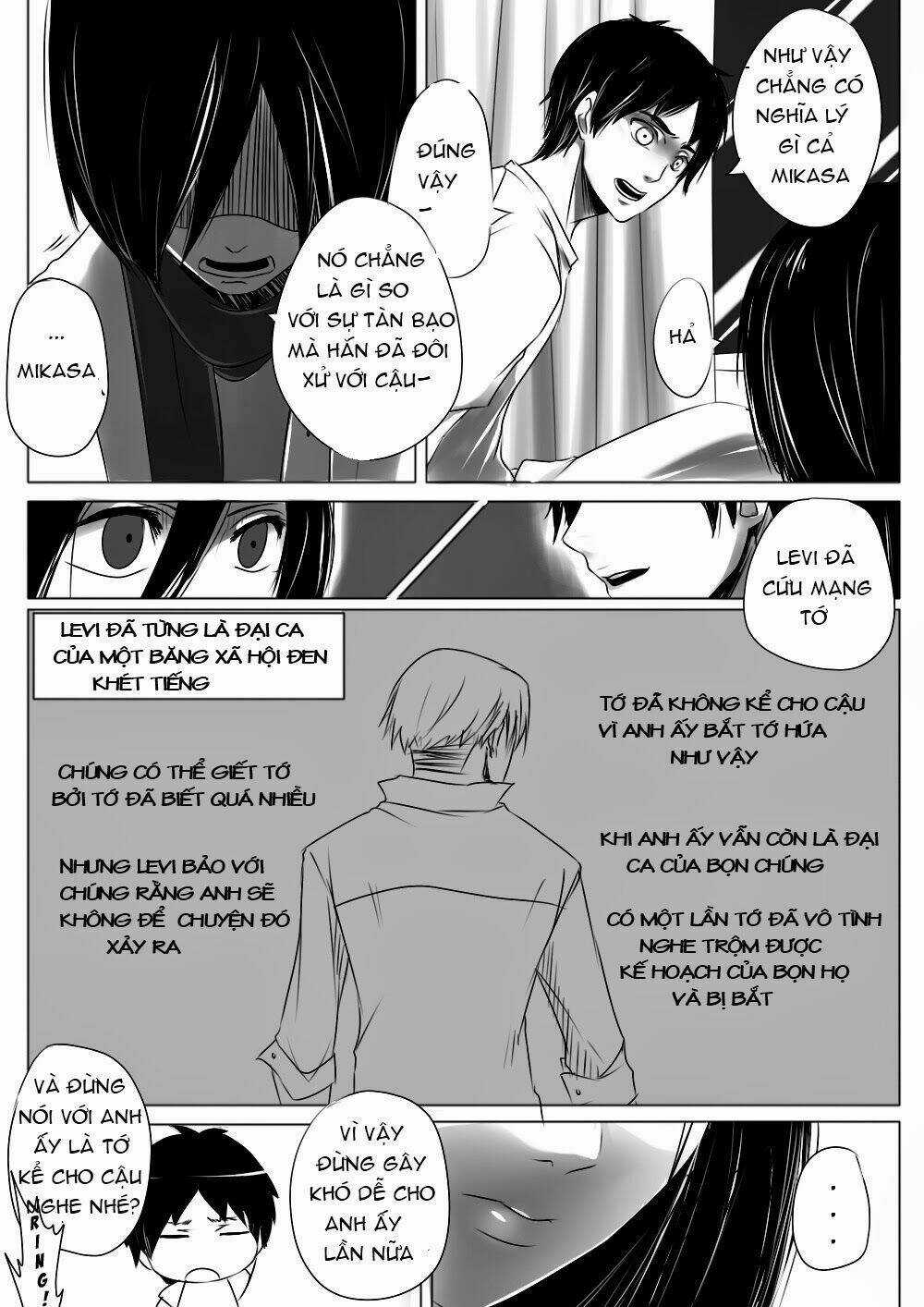 Đại Chiến Titan - Doujinshi Về Cuộc Tình Tay 4 Chapter 2 trang 4