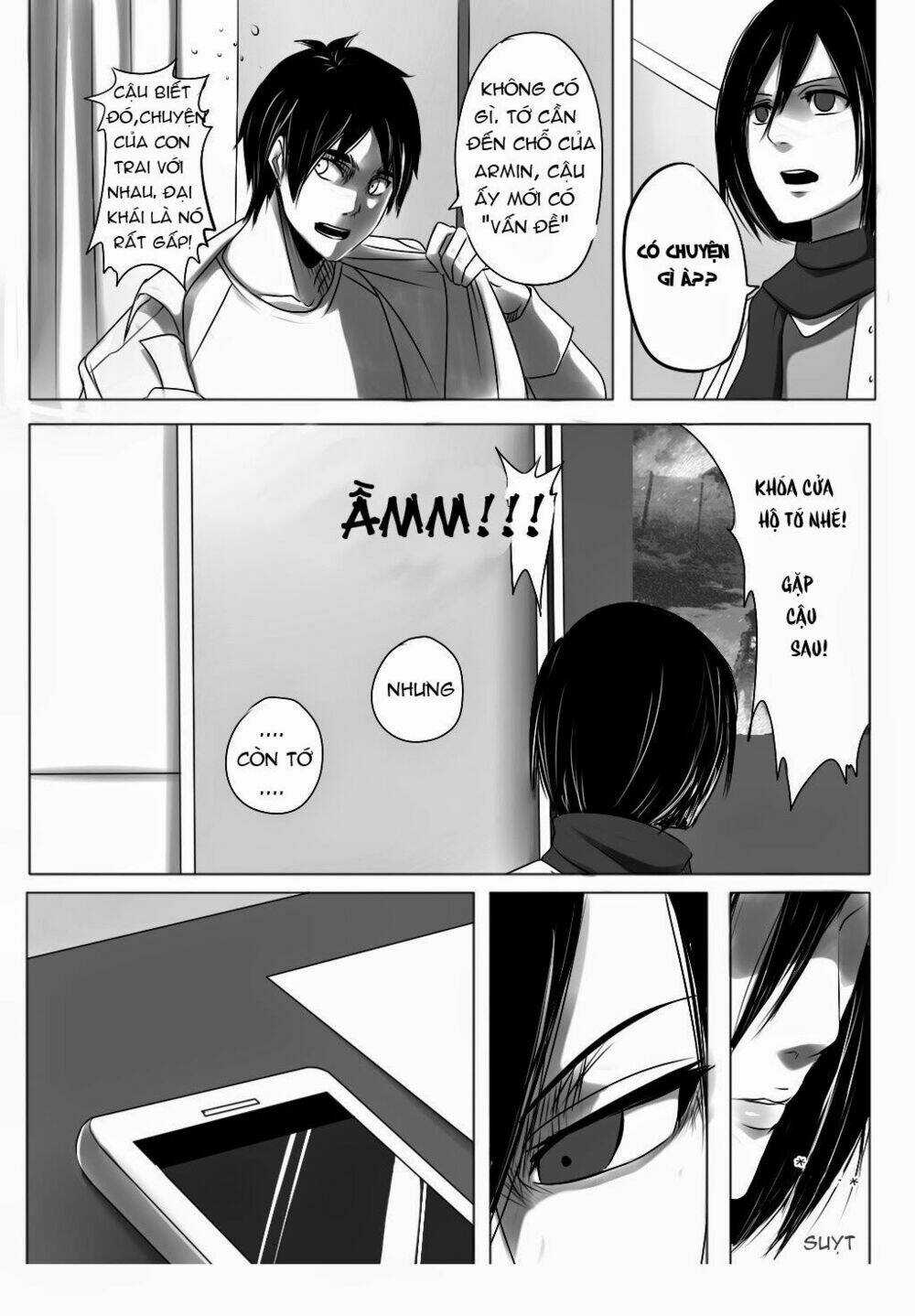 Đại Chiến Titan - Doujinshi Về Cuộc Tình Tay 4 Chapter 2 trang 6