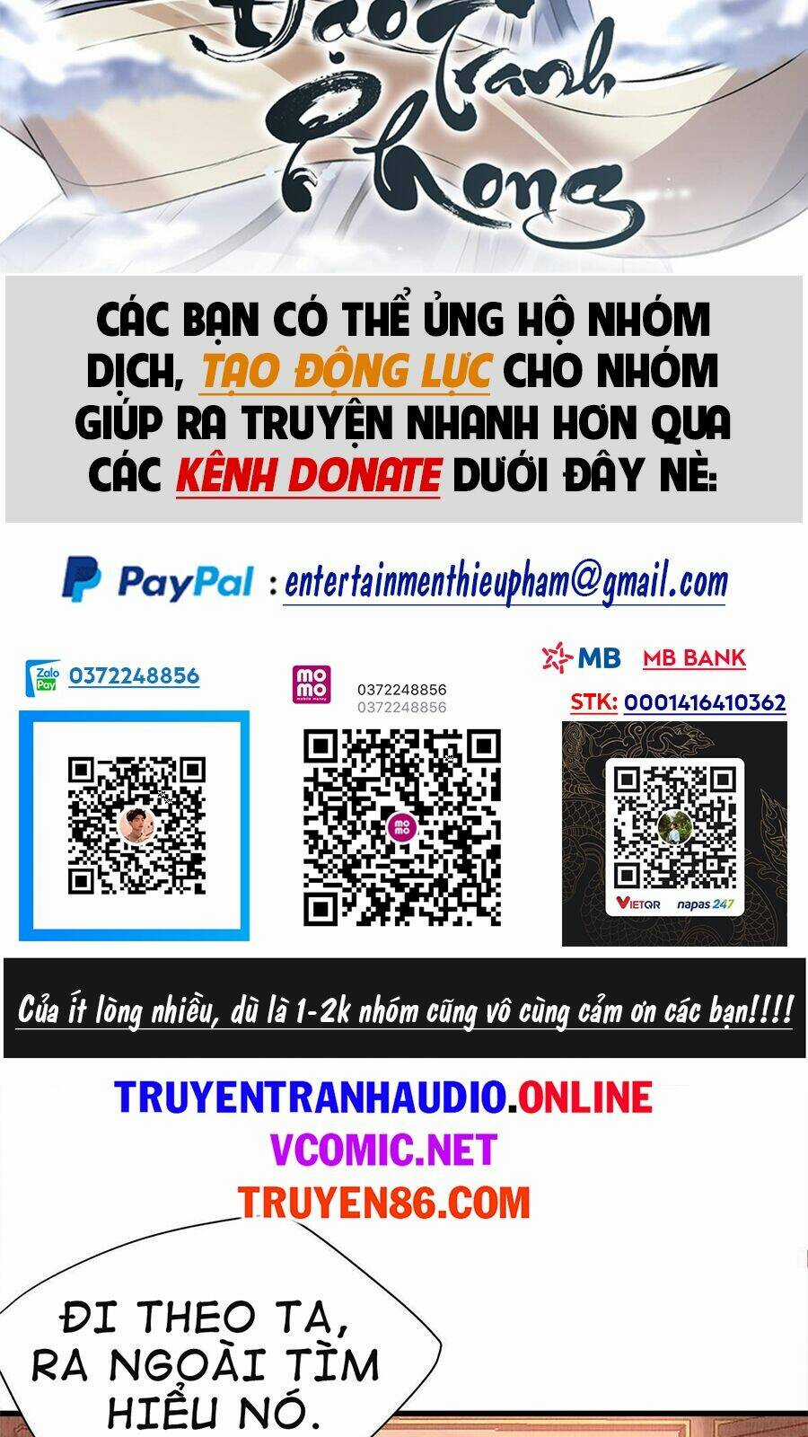 Đại Đạo Tranh Phong Chapter 3 trang 2
