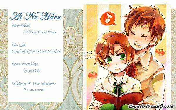 Daiji Na Koto Nanode, Nino Chapter 1 trang 0