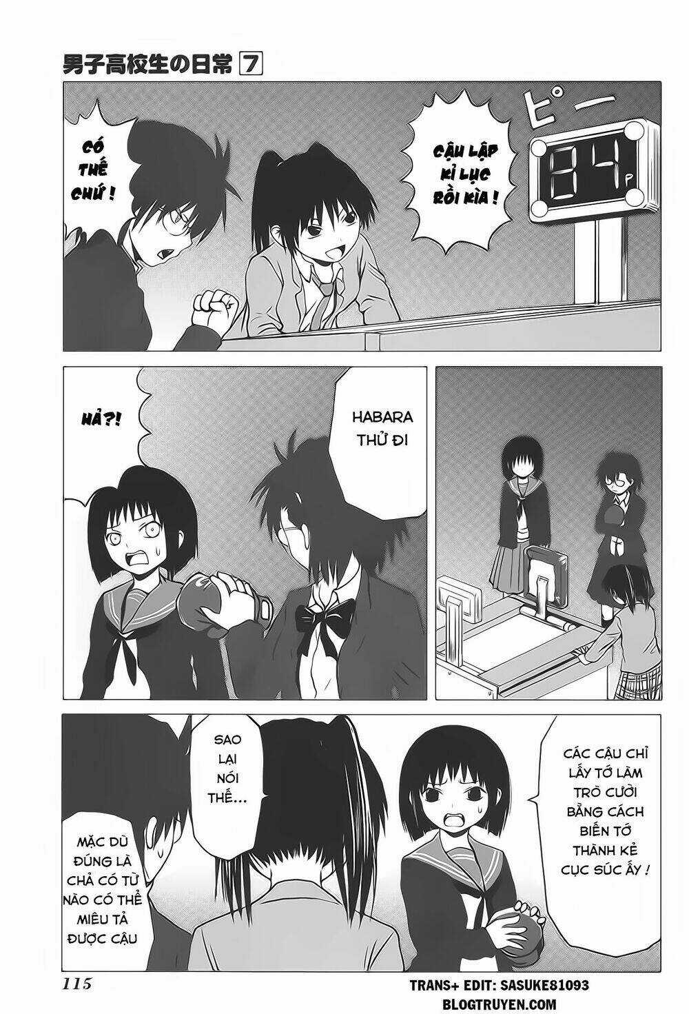 Danshi Koukousei No Nichijou Chapter 107.2 trang 2