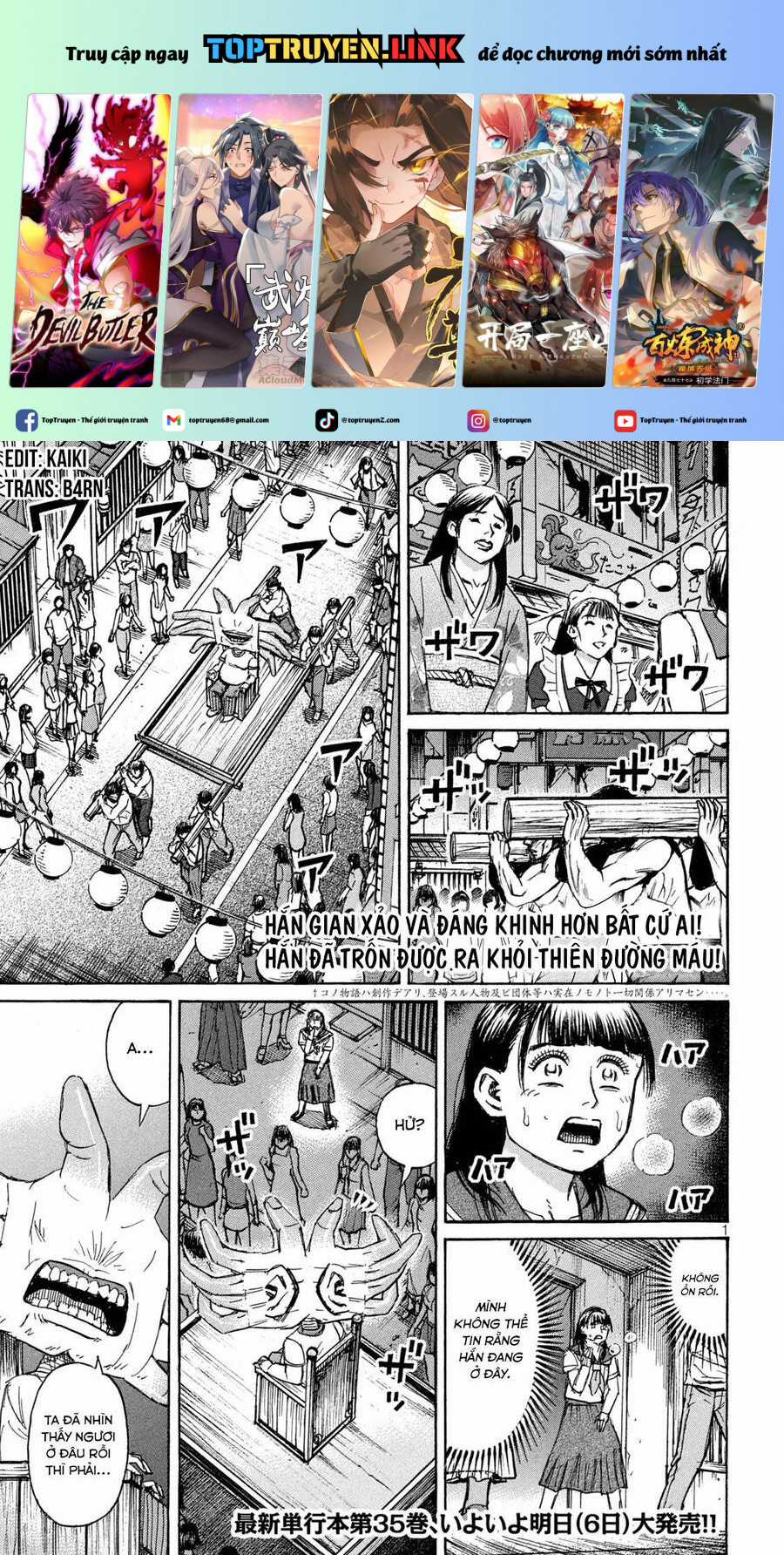 Đảo Ma Cà Rồng Phần 3 Chapter 835 trang 1
