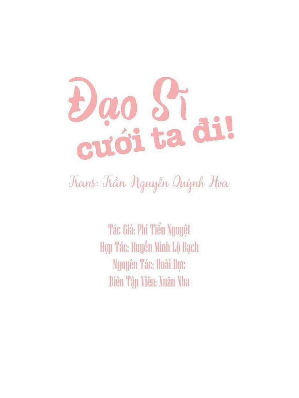 Đạo Sĩ Cưới Ta Đi Chapter 1 trang 1