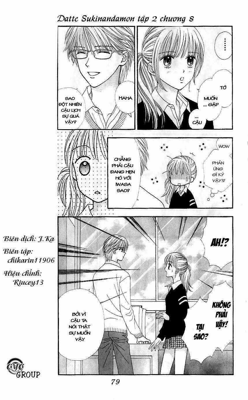 Datte Suki Nandamon Chapter 8 trang 14