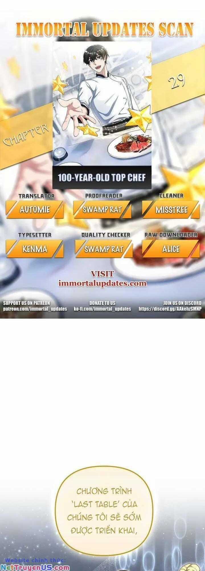 Đầu Bếp 100 Tuổi Chương 29 trang 1