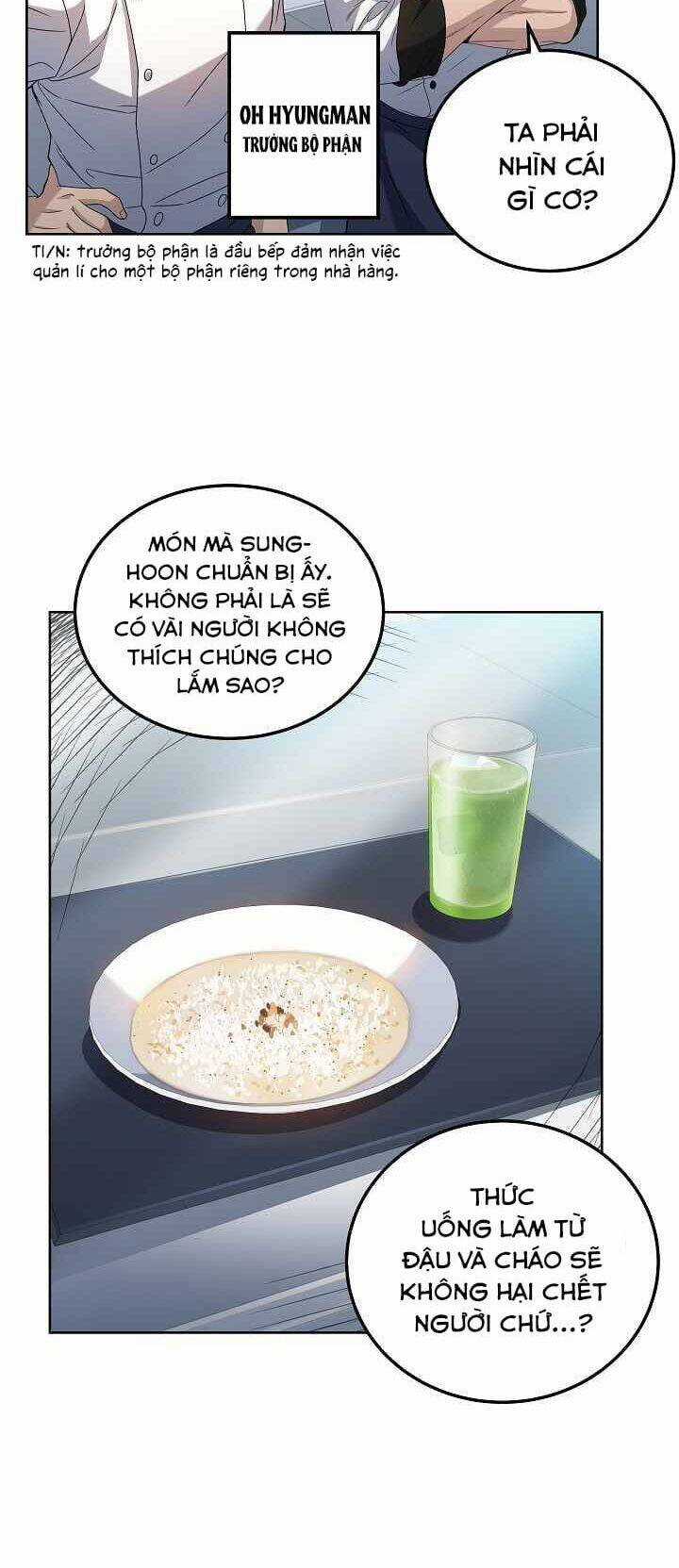 Đầu Bếp Trẻ Nhất Tới Từ Khách Sạn Hạng Ba Chương 6 trang 29