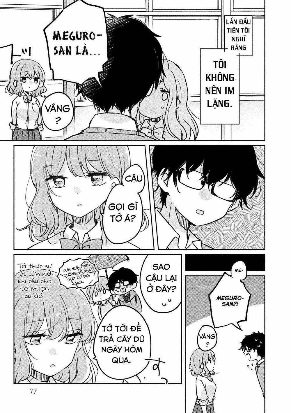Đây Không Phải Lần Đầu Của Meguro-san Chapter 6 trang 9