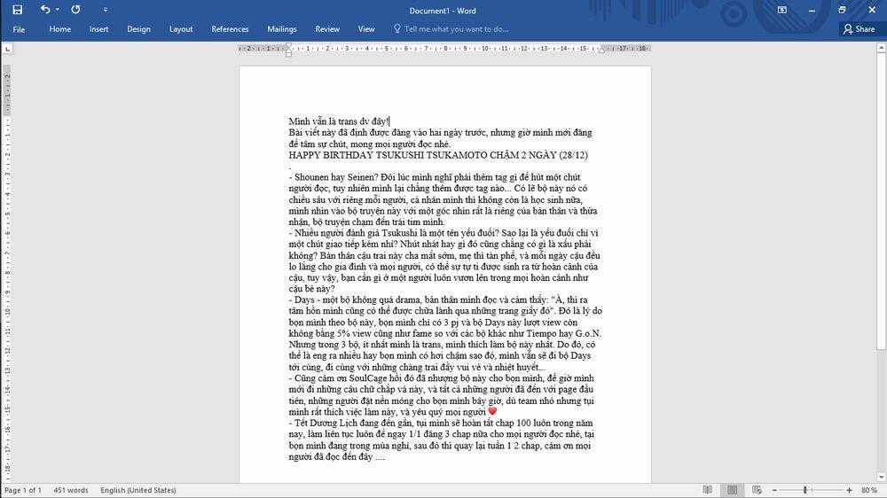 Days Chapter 97.5 trang 1