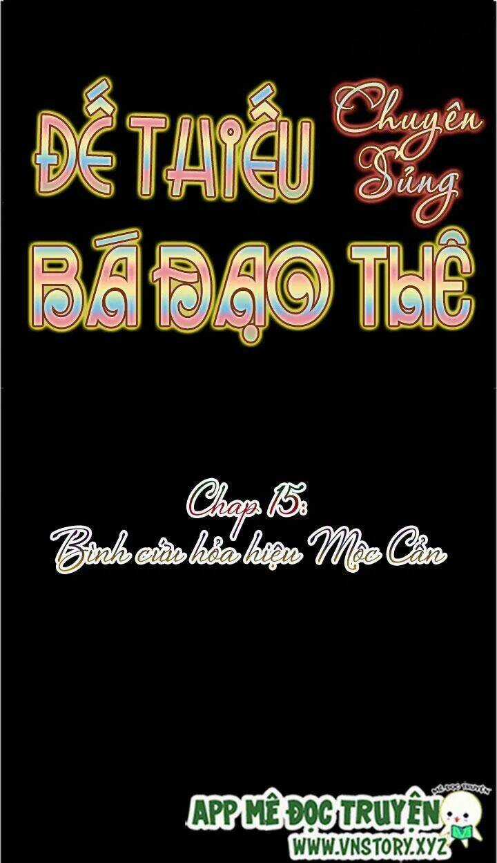 Đế Thiếu Chuyên Sủng Hắc Đạo Thê Chapter 15 trang 5