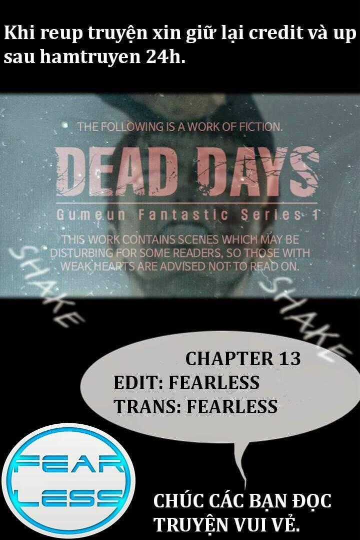 Dead Days Chapter 13 trang 0