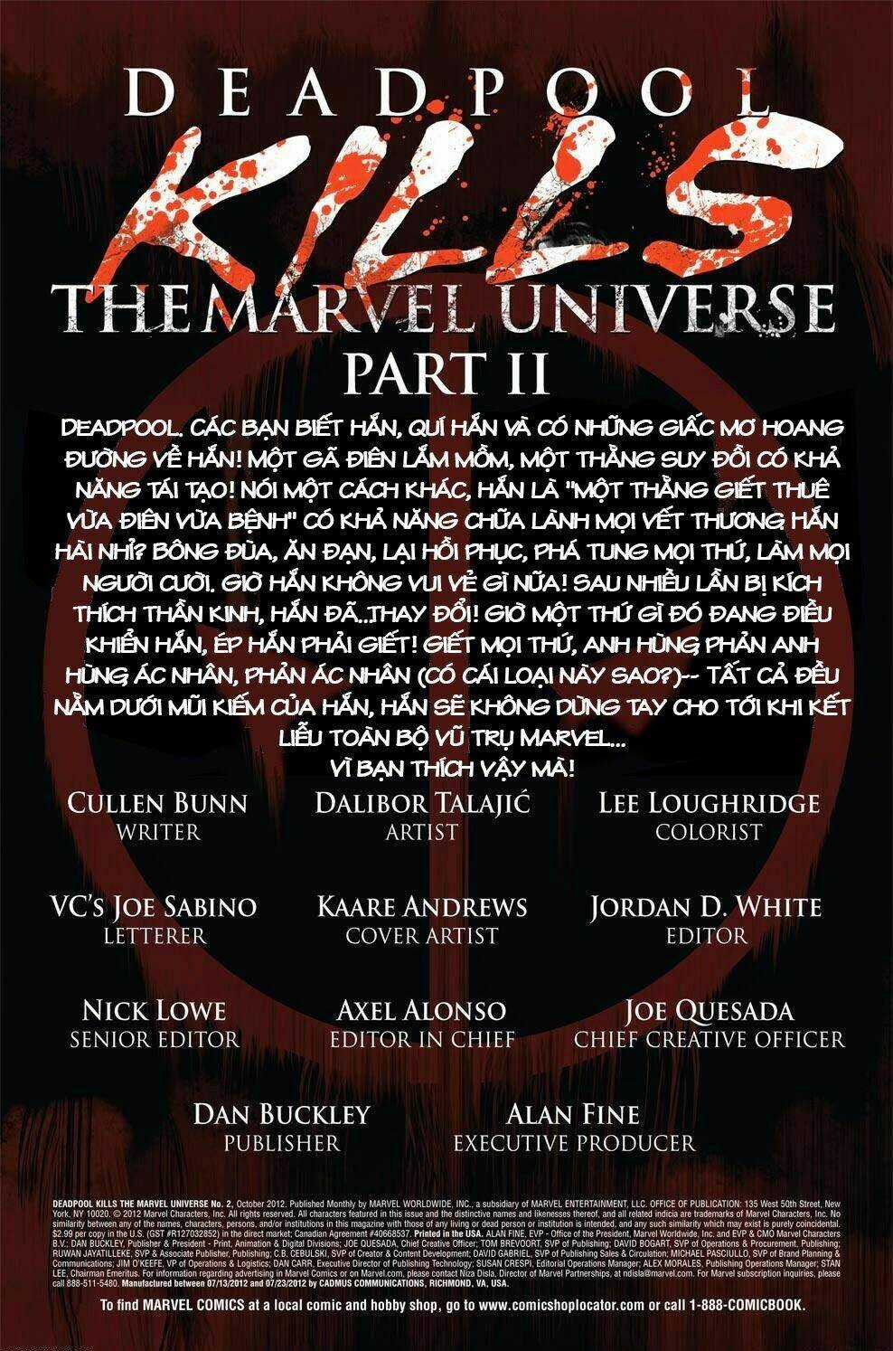 Deadpool Kills Marvel Universe Chapter 2 trang 2