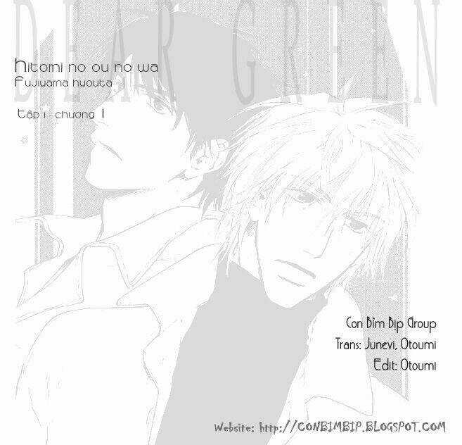 Dear Green : Hitomi No Onowa Chapter 1 trang 0