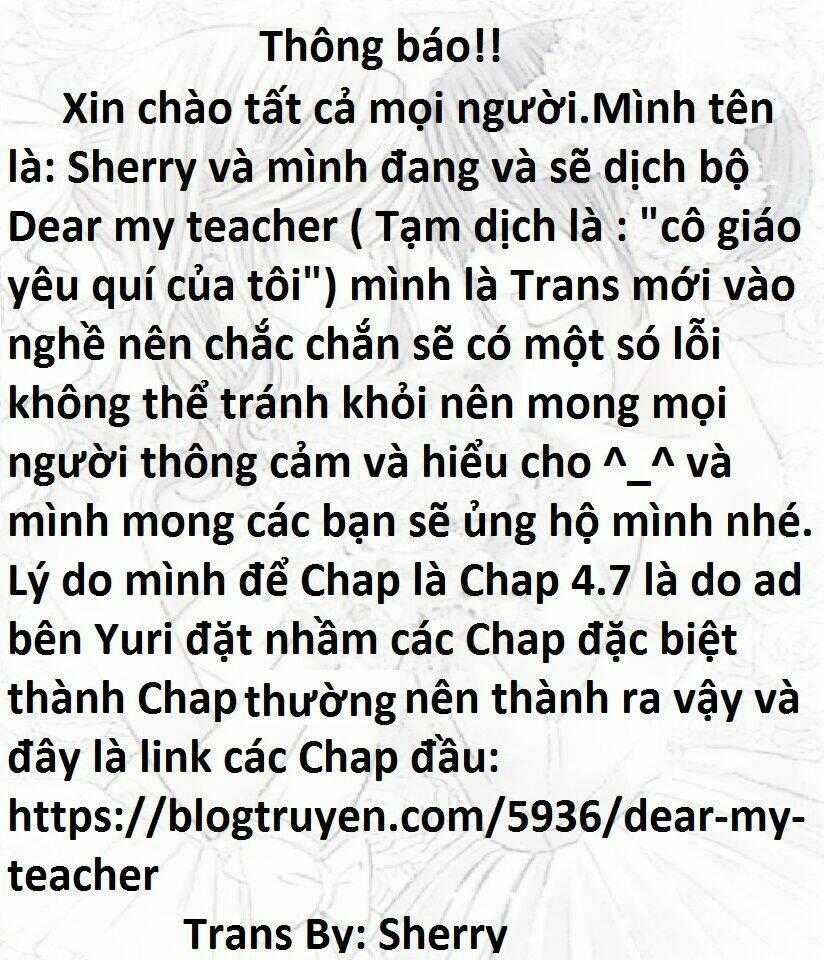 Dear My Teacher Chapter 7.6 trang 0
