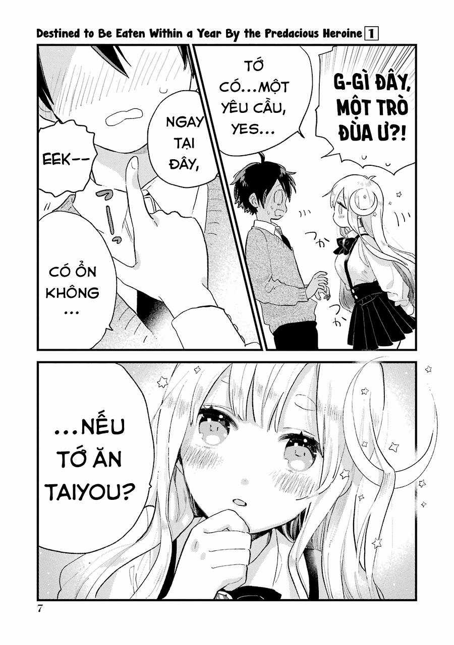 Destined To Be Eaten Within A Year By The Predacious Heroine Chapter 1 trang 8