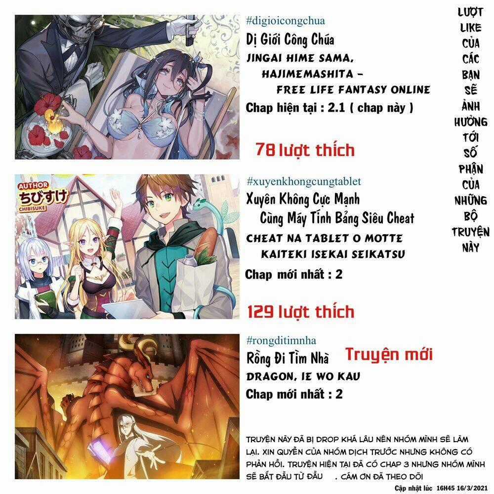 Dị Giới Công Chúa Chapter 2.1 trang 1