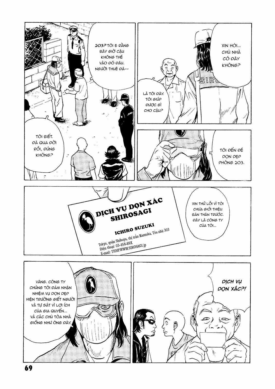 Dịch vụ Chuyển xác Kurosagi Chapter 25 trang 6