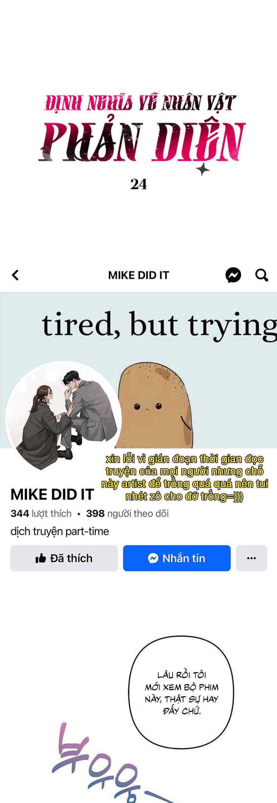 Định Nghĩa Về Nhân Vật Phản Diện Chapter 24 trang 5