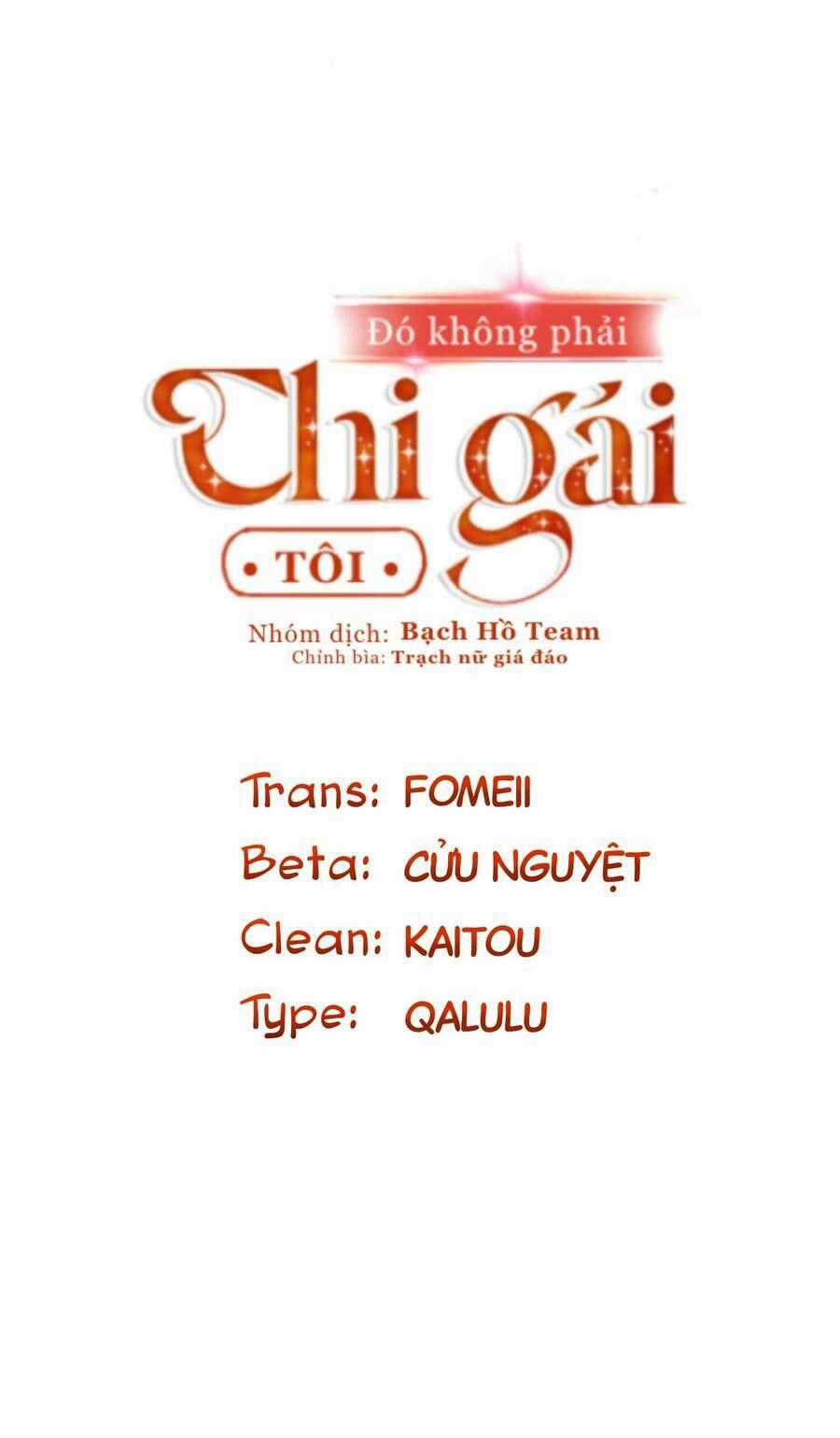 Đó Không Phải Chị Gái Tôi Chapter 24 trang 1