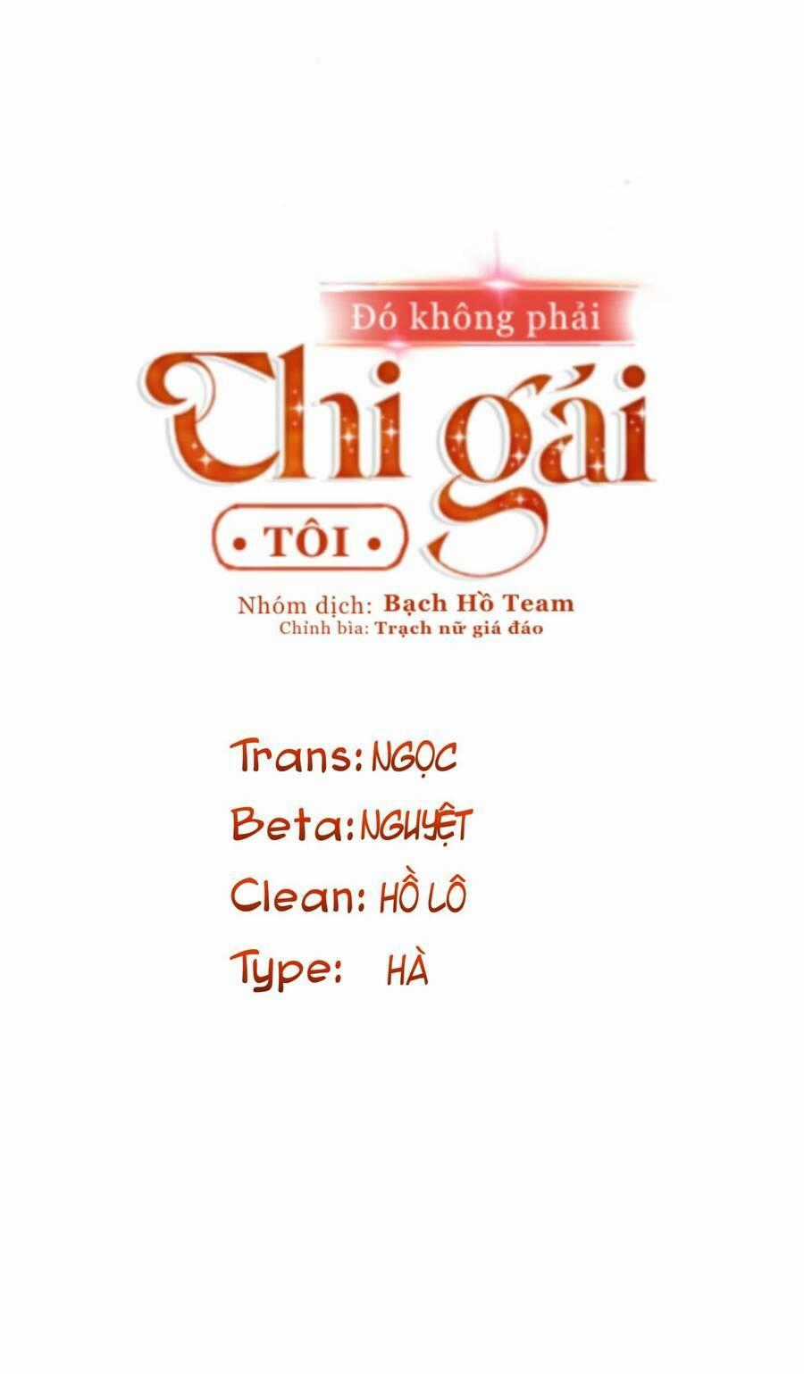 Đó Không Phải Chị Gái Tôi Chapter 31 trang 1