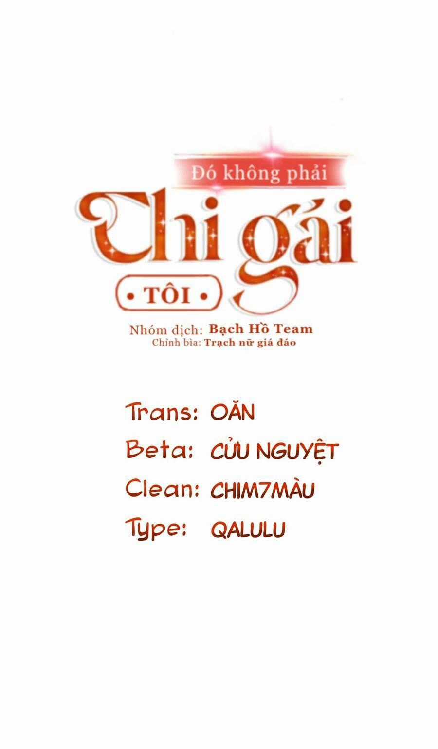 Đó Không Phải Chị Gái Tôi Chapter 35 trang 1