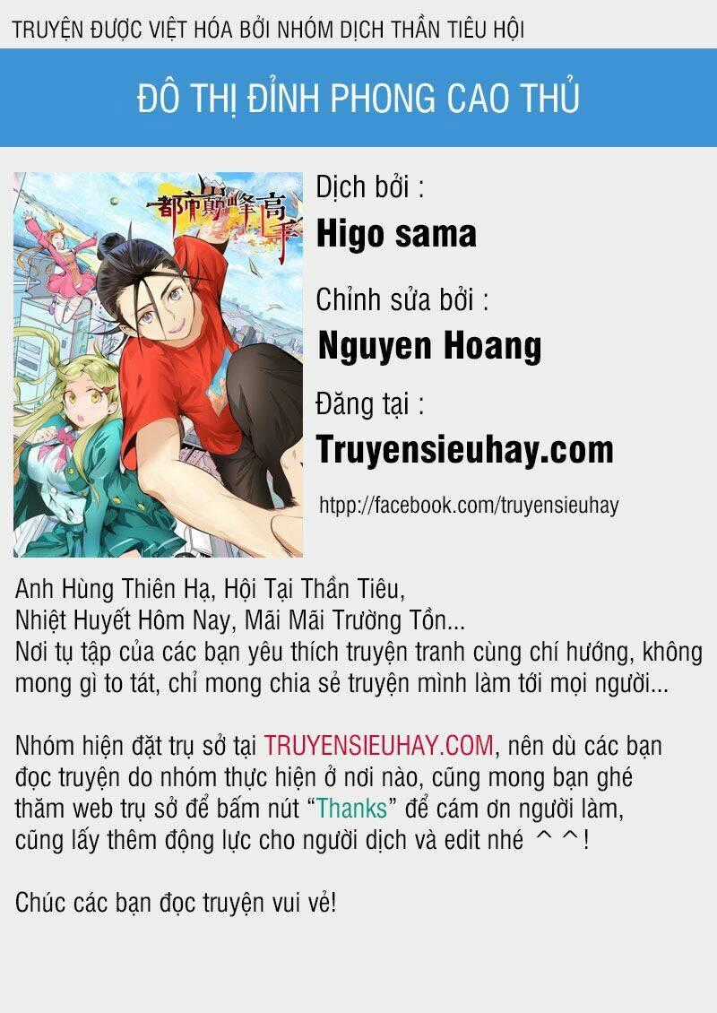 Đô Thị Đỉnh Phong Cao Thủ Chapter 38 trang 0