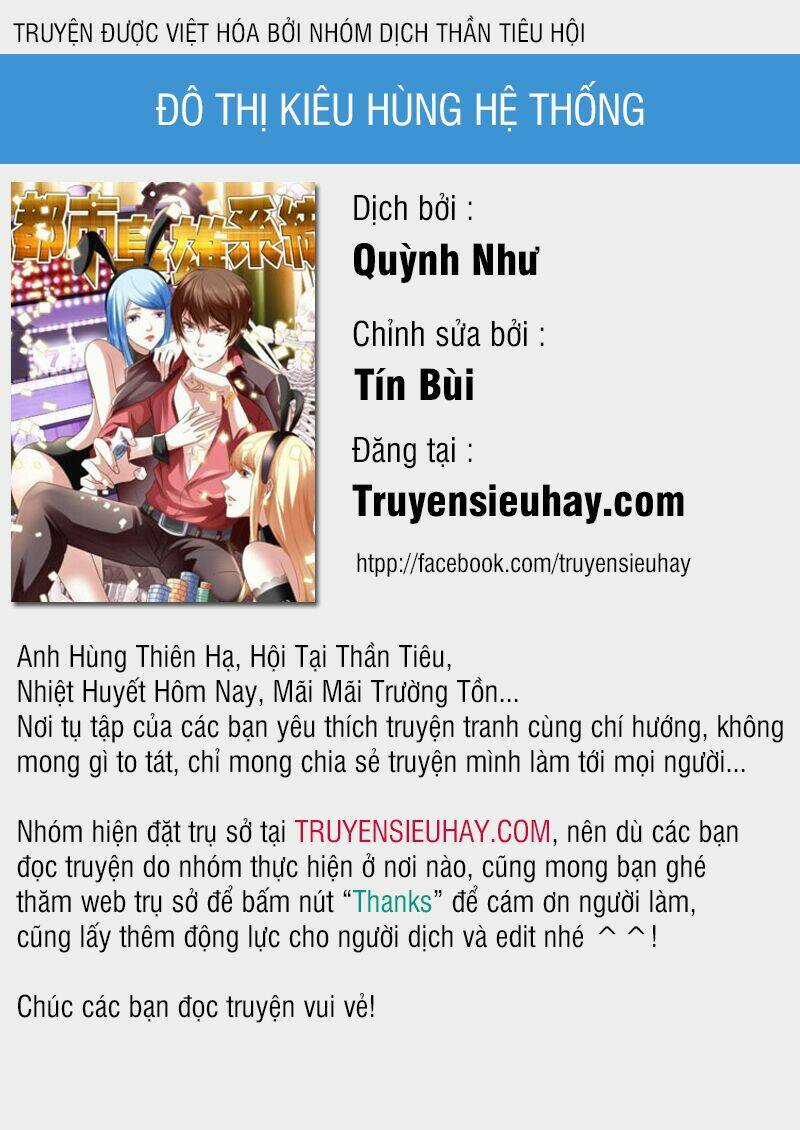 Đô Thị Kiêu Hùng Hệ Thống Chapter 133 trang 0
