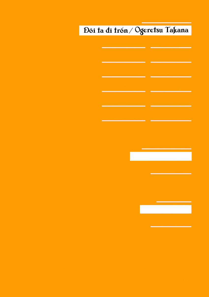 Đôi Ta Đi Trốn Chapter 1 trang 4