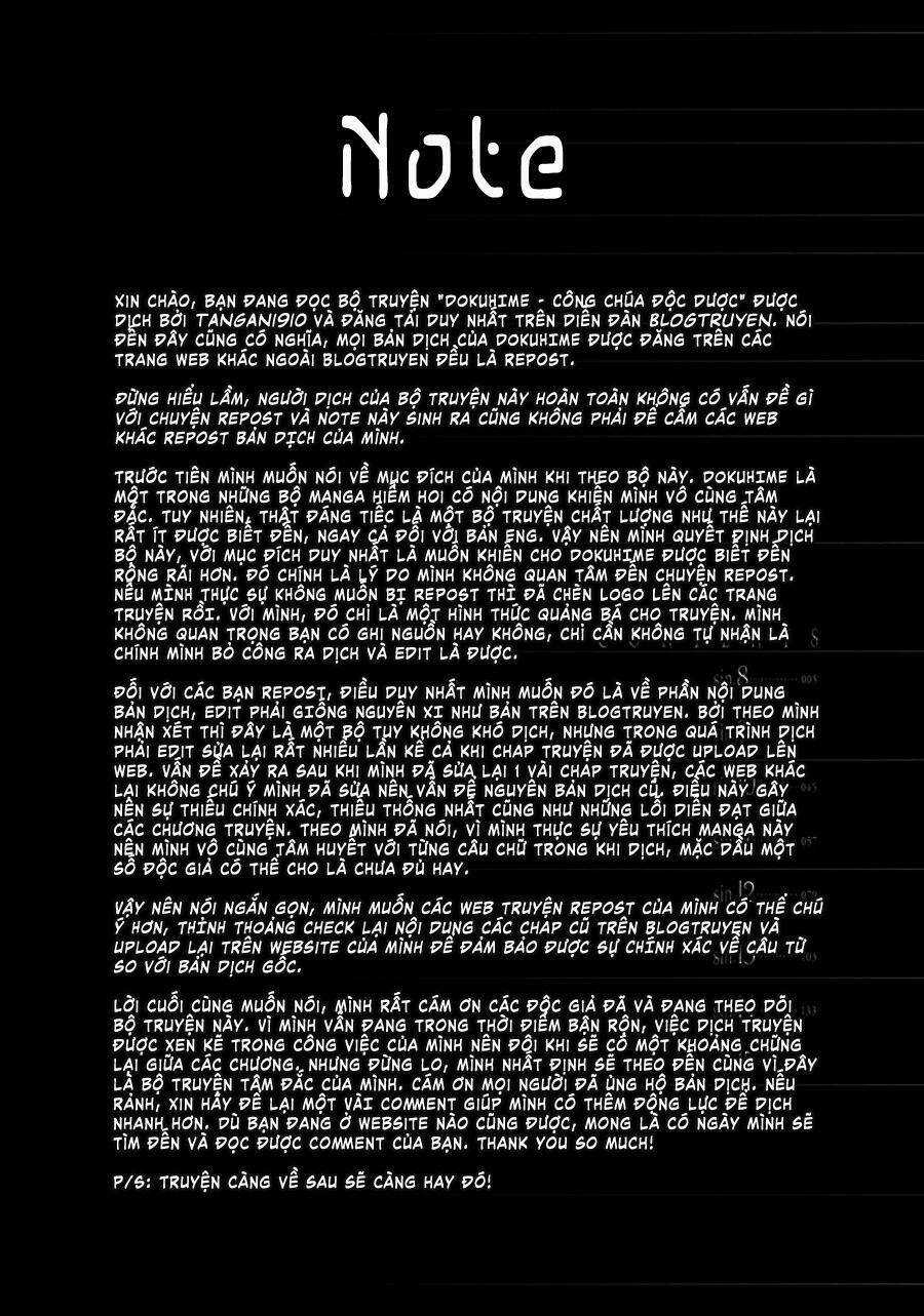 Dokuhime - Công Chúa Độc Dược Chapter 9 trang 14