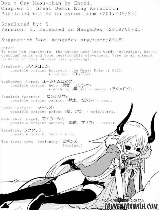 Don'T Cry Maou-Chan Chapter 1 trang 18