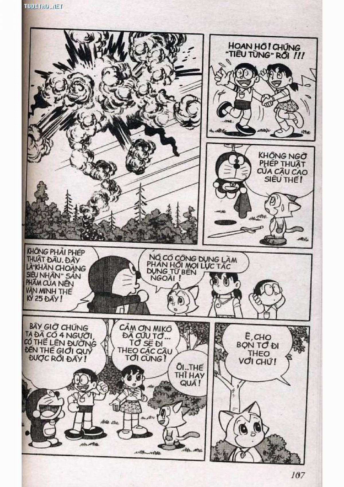 Doraemon Truyện Dài Tập 5: Nobita Lạc Vào Xứ Quỷ Chapter 5 trang 107