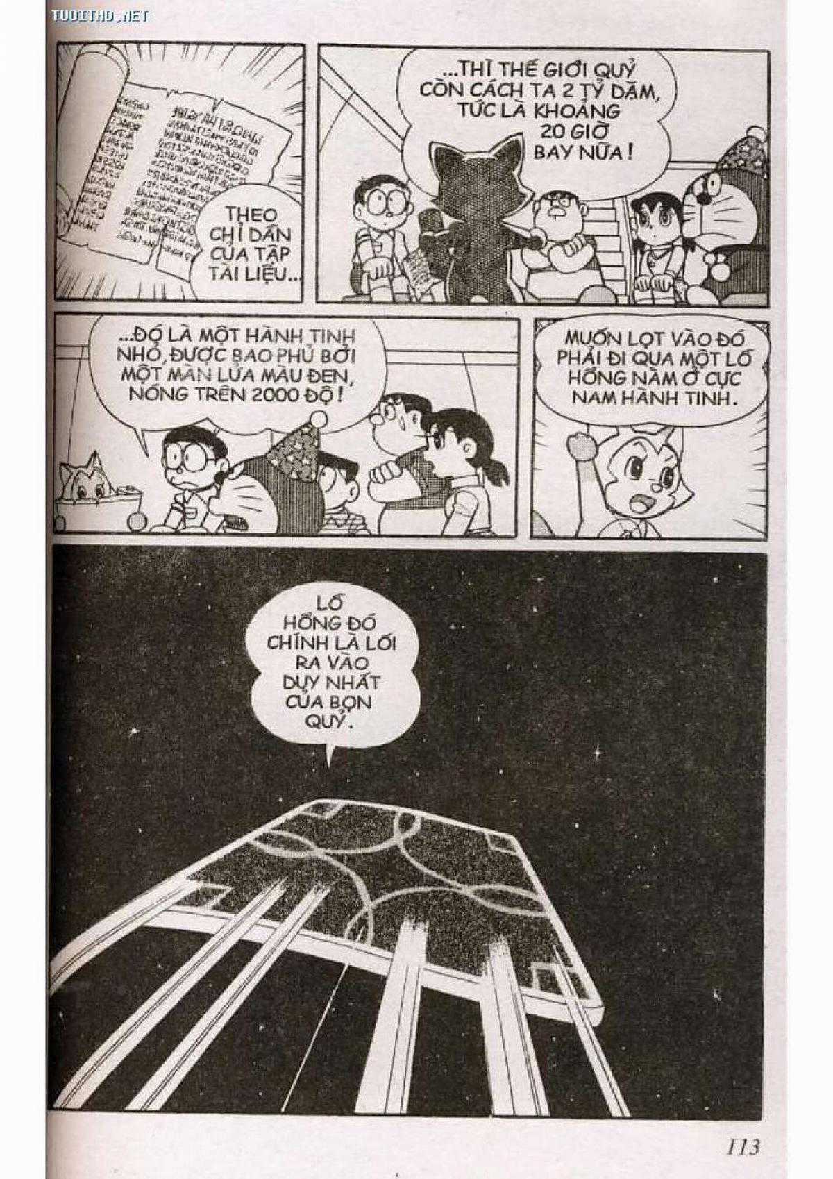 Doraemon Truyện Dài Tập 5: Nobita Lạc Vào Xứ Quỷ Chapter 5 trang 113