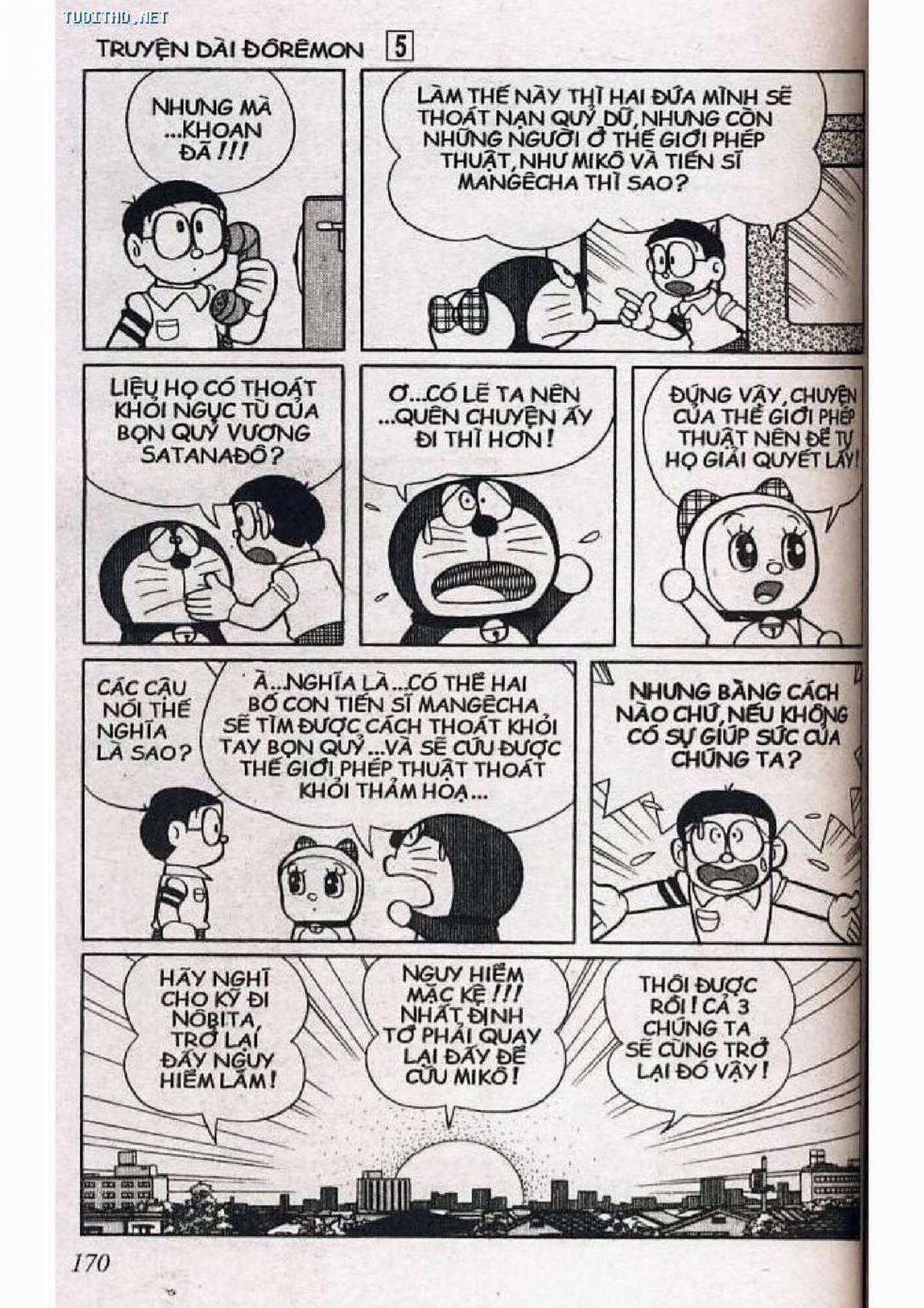 Doraemon Truyện Dài Tập 5: Nobita Lạc Vào Xứ Quỷ Chapter 5 trang 170