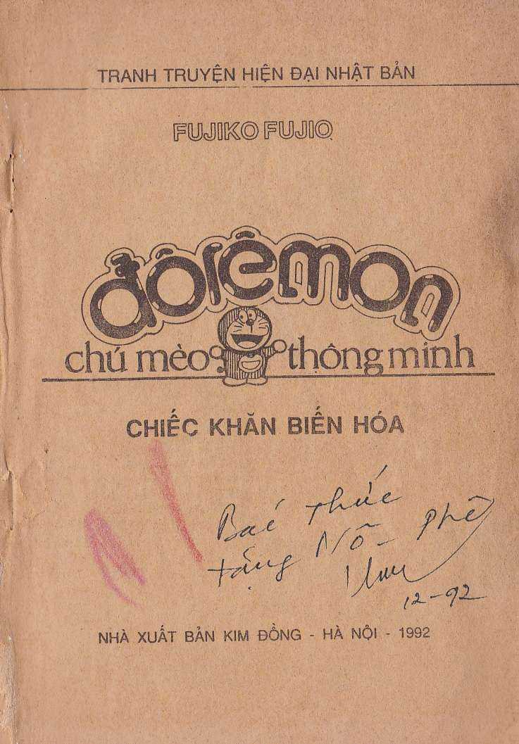 đôrêmon 78 truyện ngắn 1992 Chapter 1 trang 2