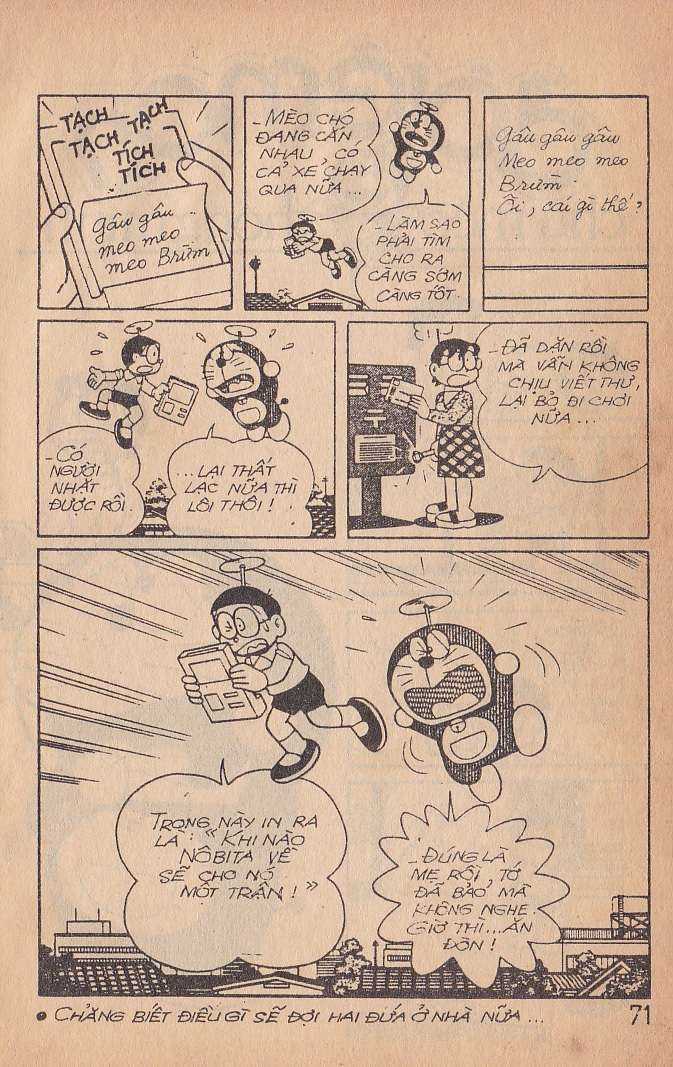 đôrêmon 78 truyện ngắn 1992 Chapter 4 trang 72