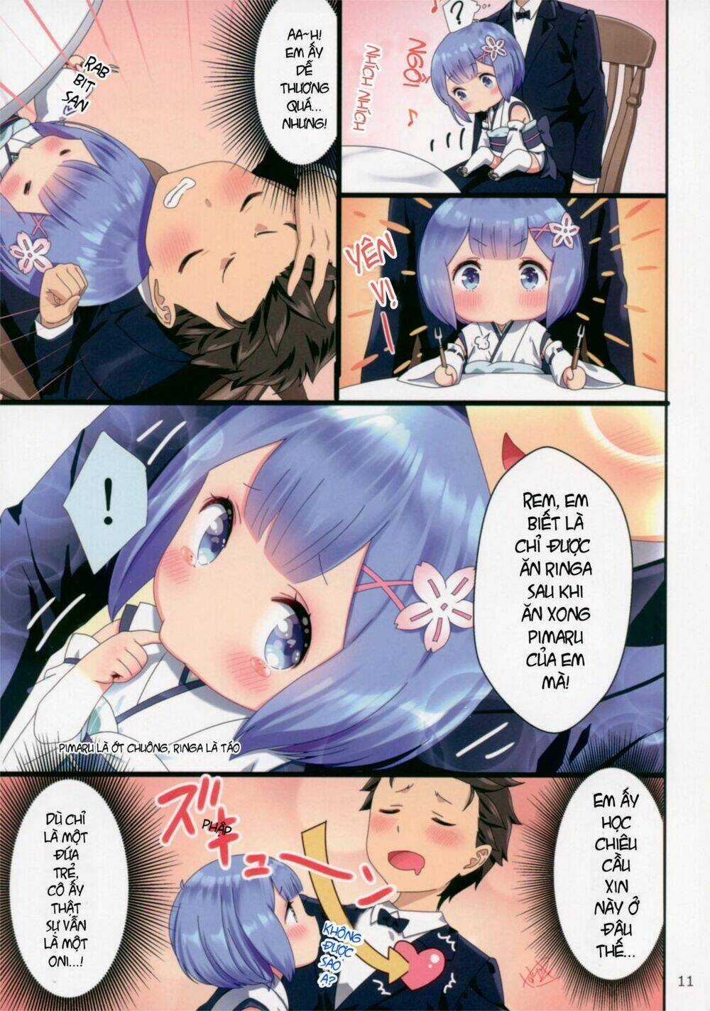 [doujinshi] Re: Zero Youjo Rem rin to Issho Chapter 1 trang 9