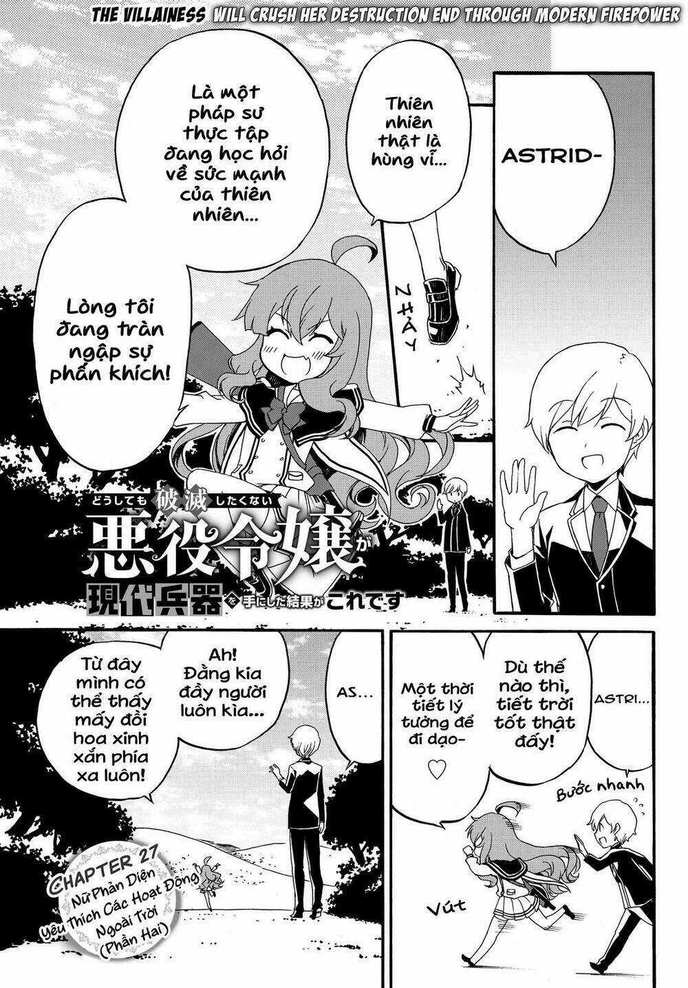 Doushitemo Hametsushitakunai Akuyaku Reijou Ga Gendai Heiki Wo Te Ni Shita Kekka Ga Kore Desu Chapter 27 trang 3