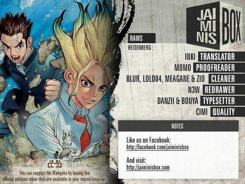 Dr.stone - Hồi Sinh Thế Giới Chapter 20 trang 1