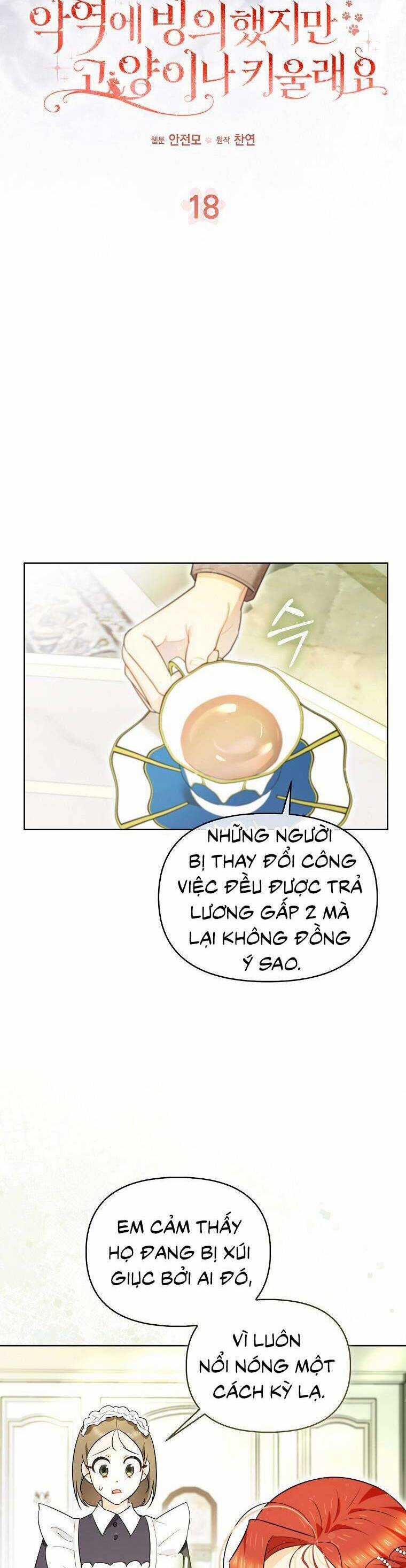 Dù Là Ác Nữ Nhưng Tôi Vẫn Phải Chăm Sóc Mèo Chapter 18 trang 14