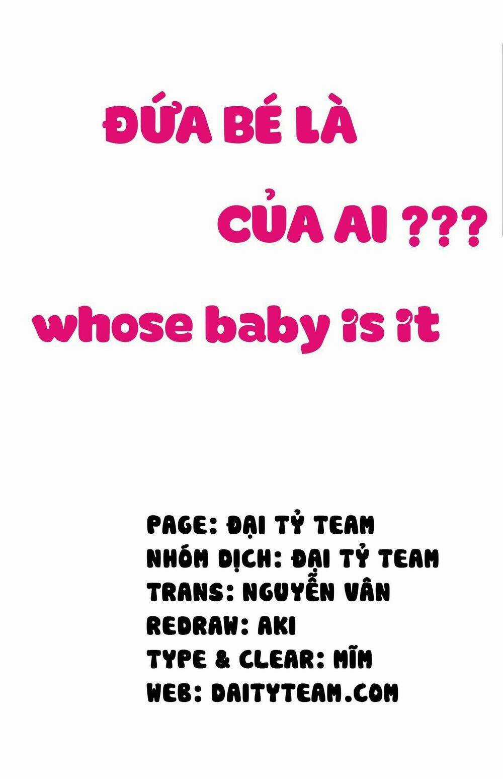 Đứa Bé Là Của Ai ???? Chapter 92 trang 0