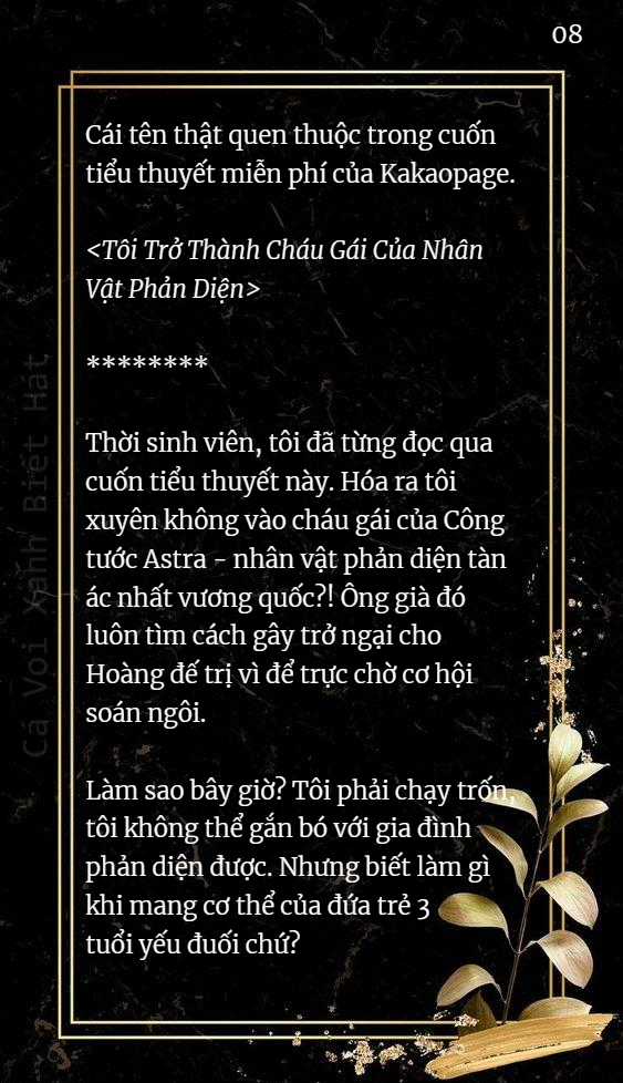 Đứa Trẻ 3 Tuổi Này Là Nhân Vật Phản Diện Chapter 1 trang 8